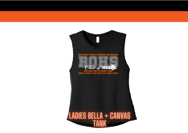 C1988 Ladies Bella + Canvas Jersey Muscle Tank - Black