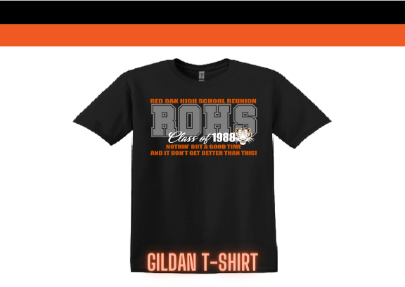 C1988 Gildan 50/50 T-Shirt - Black