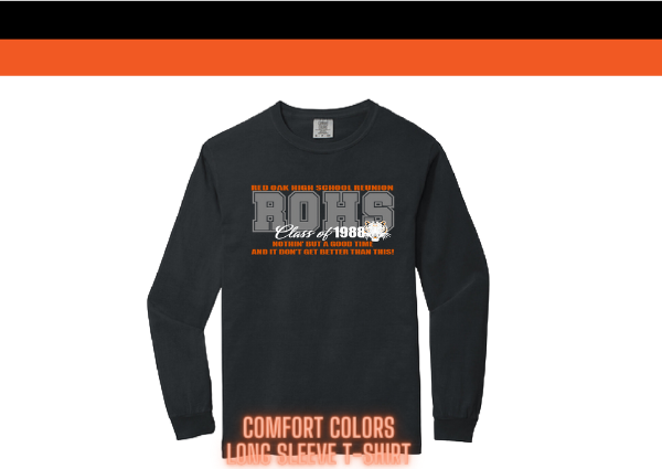 C1988 Comfort Colors Long Sleeve T-Shirt - Black