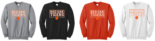 ROTS - Port & Company® Essential Fleece Crewneck Sweatshirt - TIGERS DESIGN